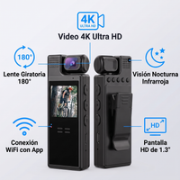 Mini Cámara Corporal- Graba con discreción y seguridad